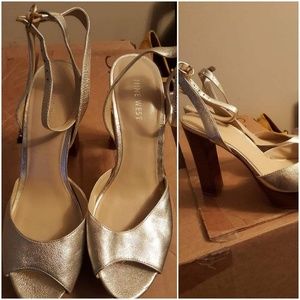 Nine West Golden Heels